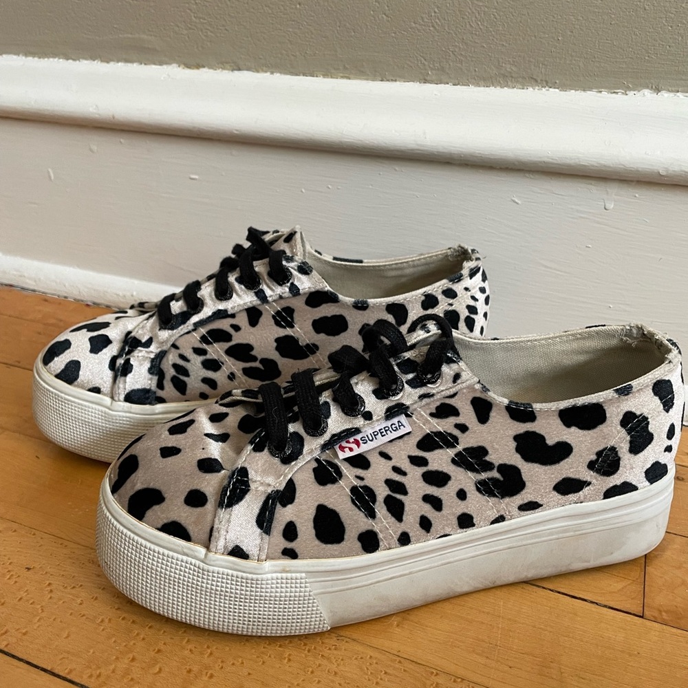 Superga Dalmatian Print Platform 2790 Sneakers